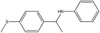 N-{1-[4-(methylsulfanyl)phenyl]ethyl}aniline Structure