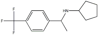 N-{1-[4-(trifluoromethyl)phenyl]ethyl}cyclopentanamine Structure