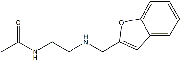 N-{2-[(1-benzofuran-2-ylmethyl)amino]ethyl}acetamide 구조식 이미지