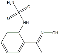 N-{2-[(1E)-N-hydroxyethanimidoyl]phenyl}sulfamide 구조식 이미지