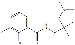 N-{2-[(dimethylamino)methyl]-2-methylpropyl}-2-hydroxy-3-methylbenzamide 구조식 이미지