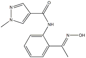 N-{2-[1-(hydroxyimino)ethyl]phenyl}-1-methyl-1H-pyrazole-4-carboxamide Structure