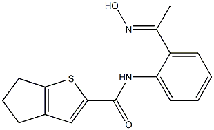 N-{2-[1-(hydroxyimino)ethyl]phenyl}-4H,5H,6H-cyclopenta[b]thiophene-2-carboxamide Structure