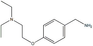 N-{2-[4-(aminomethyl)phenoxy]ethyl}-N,N-diethylamine 구조식 이미지