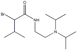 N-{2-[bis(propan-2-yl)amino]ethyl}-2-bromo-3-methylbutanamide 구조식 이미지