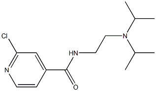 N-{2-[bis(propan-2-yl)amino]ethyl}-2-chloropyridine-4-carboxamide 구조식 이미지