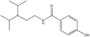 N-{2-[bis(propan-2-yl)amino]ethyl}-4-hydroxybenzamide Structure