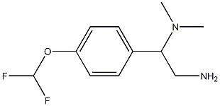 N-{2-amino-1-[4-(difluoromethoxy)phenyl]ethyl}-N,N-dimethylamine 구조식 이미지