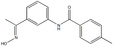 N-{3-[(1E)-N-hydroxyethanimidoyl]phenyl}-4-methylbenzamide Structure