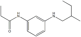 N-{3-[(2-methylbutyl)amino]phenyl}propanamide Structure