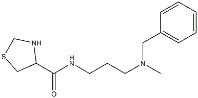 N-{3-[benzyl(methyl)amino]propyl}-1,3-thiazolidine-4-carboxamide Structure