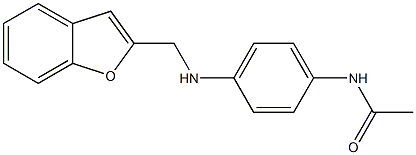 N-{4-[(1-benzofuran-2-ylmethyl)amino]phenyl}acetamide 구조식 이미지