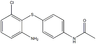 N-{4-[(2-amino-6-chlorophenyl)sulfanyl]phenyl}acetamide 구조식 이미지
