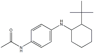 N-{4-[(2-tert-butylcyclohexyl)amino]phenyl}acetamide Structure