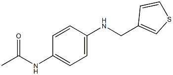 N-{4-[(thiophen-3-ylmethyl)amino]phenyl}acetamide 구조식 이미지
