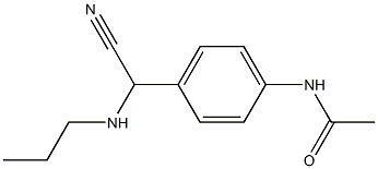 N-{4-[cyano(propylamino)methyl]phenyl}acetamide 구조식 이미지