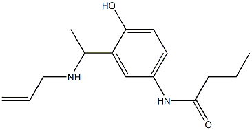 N-{4-hydroxy-3-[1-(prop-2-en-1-ylamino)ethyl]phenyl}butanamide Structure