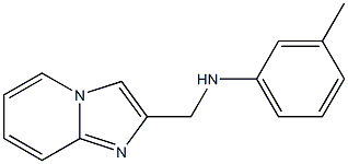 N-{imidazo[1,2-a]pyridin-2-ylmethyl}-3-methylaniline 구조식 이미지