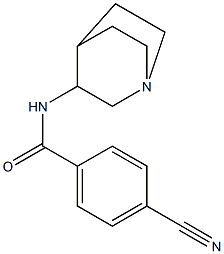 N-1-azabicyclo[2.2.2]oct-3-yl-4-cyanobenzamide Structure