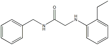 N-benzyl-2-[(2-ethylphenyl)amino]acetamide Structure