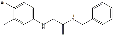 N-benzyl-2-[(4-bromo-3-methylphenyl)amino]acetamide 구조식 이미지