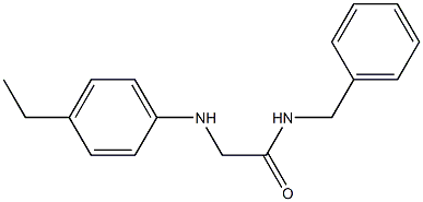 N-benzyl-2-[(4-ethylphenyl)amino]acetamide Structure