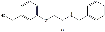 N-benzyl-2-[3-(hydroxymethyl)phenoxy]acetamide 구조식 이미지