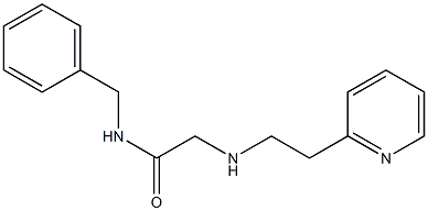 N-benzyl-2-{[2-(pyridin-2-yl)ethyl]amino}acetamide 구조식 이미지