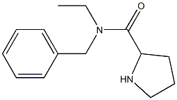 N-benzyl-N-ethylpyrrolidine-2-carboxamide 구조식 이미지