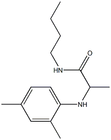 N-butyl-2-[(2,4-dimethylphenyl)amino]propanamide 구조식 이미지