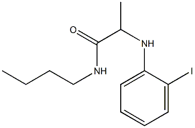 N-butyl-2-[(2-iodophenyl)amino]propanamide 구조식 이미지