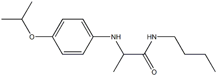 N-butyl-2-{[4-(propan-2-yloxy)phenyl]amino}propanamide 구조식 이미지