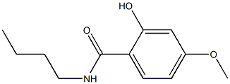 N-butyl-2-hydroxy-4-methoxybenzamide 구조식 이미지