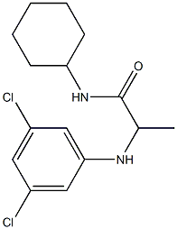 N-cyclohexyl-2-[(3,5-dichlorophenyl)amino]propanamide 구조식 이미지