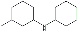 N-cyclohexyl-3-methylcyclohexan-1-amine 구조식 이미지