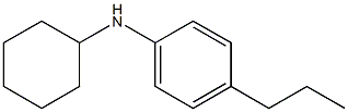 N-cyclohexyl-4-propylaniline Structure