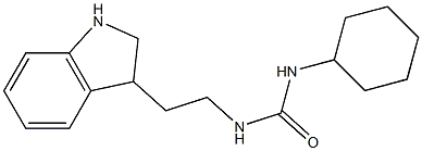 N-cyclohexyl-N'-[2-(2,3-dihydro-1H-indol-3-yl)ethyl]urea Structure