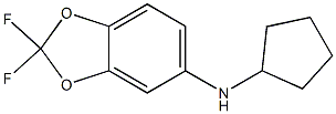 N-cyclopentyl-2,2-difluoro-2H-1,3-benzodioxol-5-amine 구조식 이미지