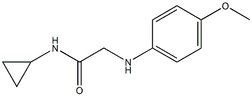 N-cyclopropyl-2-[(4-methoxyphenyl)amino]acetamide Structure