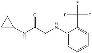 N-cyclopropyl-2-{[2-(trifluoromethyl)phenyl]amino}acetamide Structure