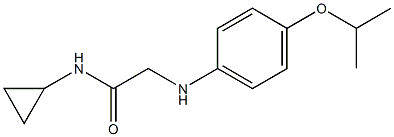 N-cyclopropyl-2-{[4-(propan-2-yloxy)phenyl]amino}acetamide 구조식 이미지