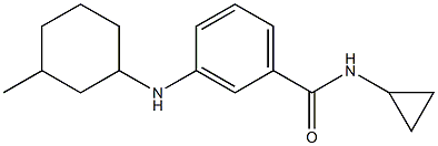 N-cyclopropyl-3-[(3-methylcyclohexyl)amino]benzamide 구조식 이미지