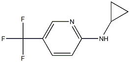 N-cyclopropyl-5-(trifluoromethyl)pyridin-2-amine 구조식 이미지