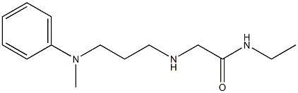 N-ethyl-2-({3-[methyl(phenyl)amino]propyl}amino)acetamide 구조식 이미지