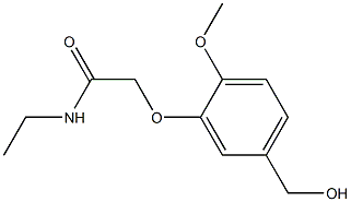 N-ethyl-2-[5-(hydroxymethyl)-2-methoxyphenoxy]acetamide 구조식 이미지