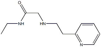 N-ethyl-2-{[2-(pyridin-2-yl)ethyl]amino}acetamide 구조식 이미지