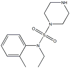 N-ethyl-N-(2-methylphenyl)piperazine-1-sulfonamide Structure