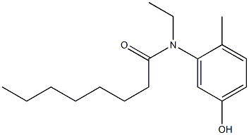 N-ethyl-N-(5-hydroxy-2-methylphenyl)octanamide Structure