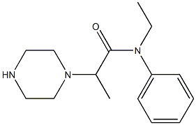 N-ethyl-N-phenyl-2-(piperazin-1-yl)propanamide 구조식 이미지