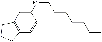 N-heptyl-2,3-dihydro-1H-inden-5-amine Structure